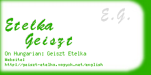 etelka geiszt business card